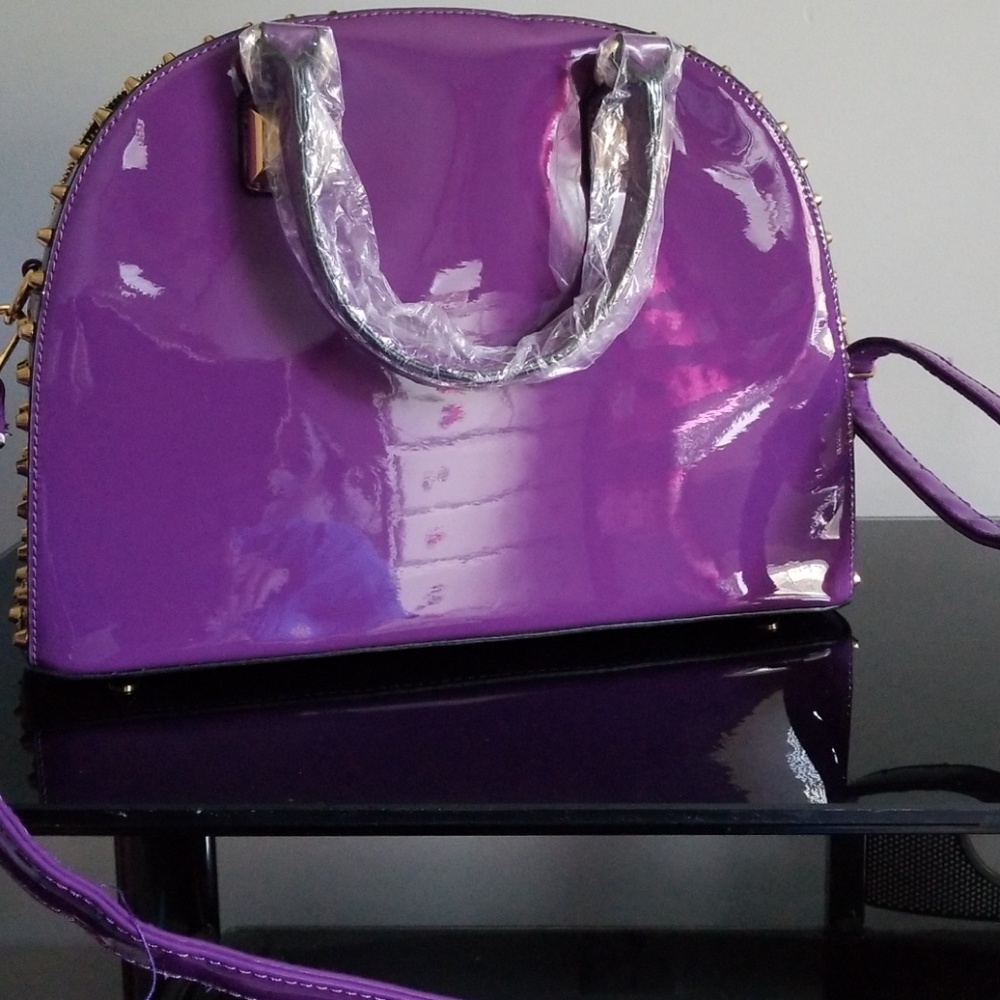 Purple satchel